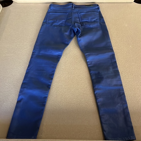 AG Farrah Skinny Ankle High Rise Leatherette Coated Jean- Size 26 R - Picture 5 of 13
